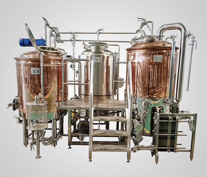 <b>Brasserie en cuivre à 2 navires 3BBL</b>